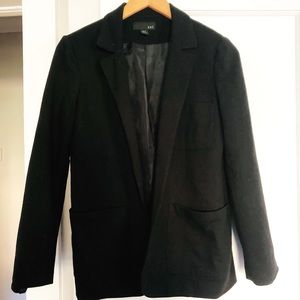Black cotton blazer size S